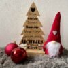 Houten kerstboom Houten kerstboom geschilderd
