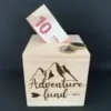Gepersonaliseerd Cadeau Houten Spaarpotje Gepersonaliseerd Cadeau Houten Spaarpotje