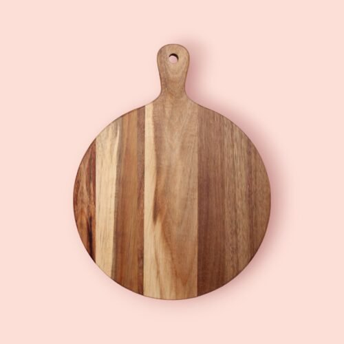 Acaciahout rond S - houten plank