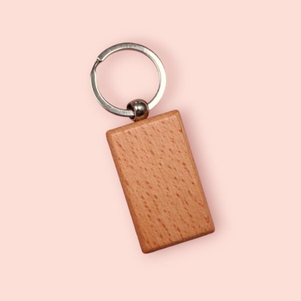 Beukenhouten sleutelhanger