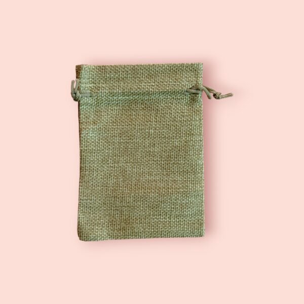 Bewaarzakje jute blanco