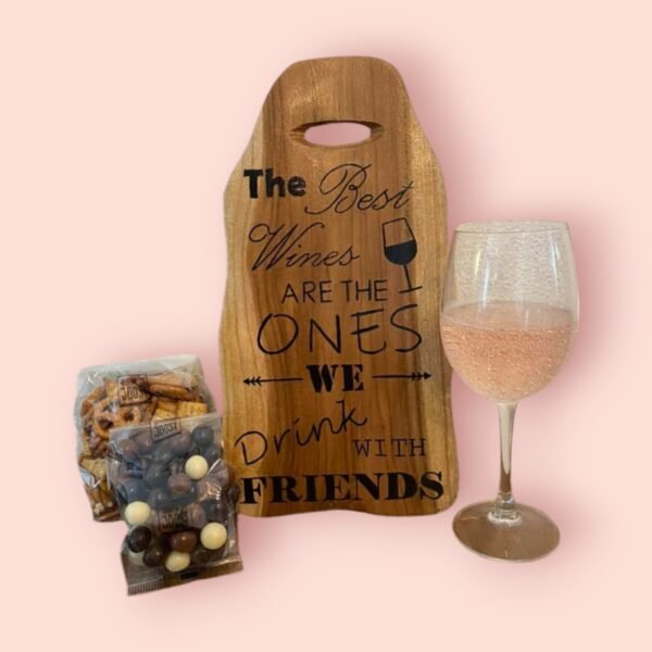 Teakhout met handvat - wines
