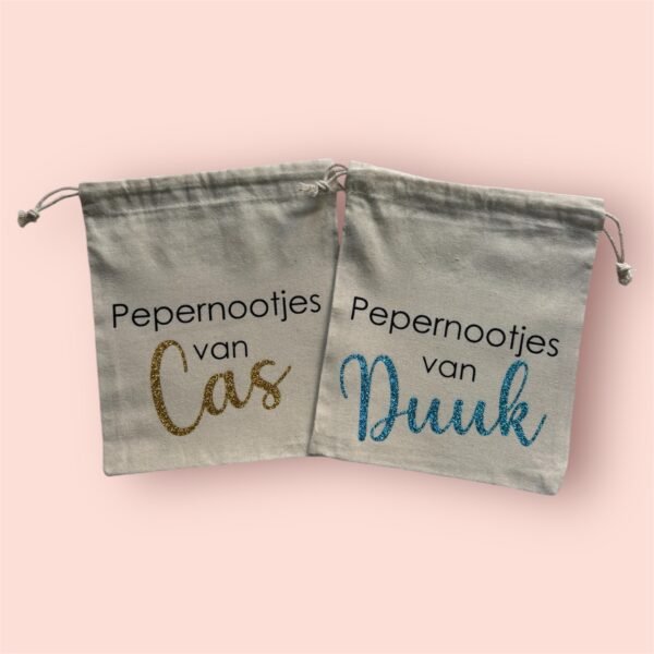 Pepernootzakje met naam