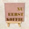 Tegel met tekst roze