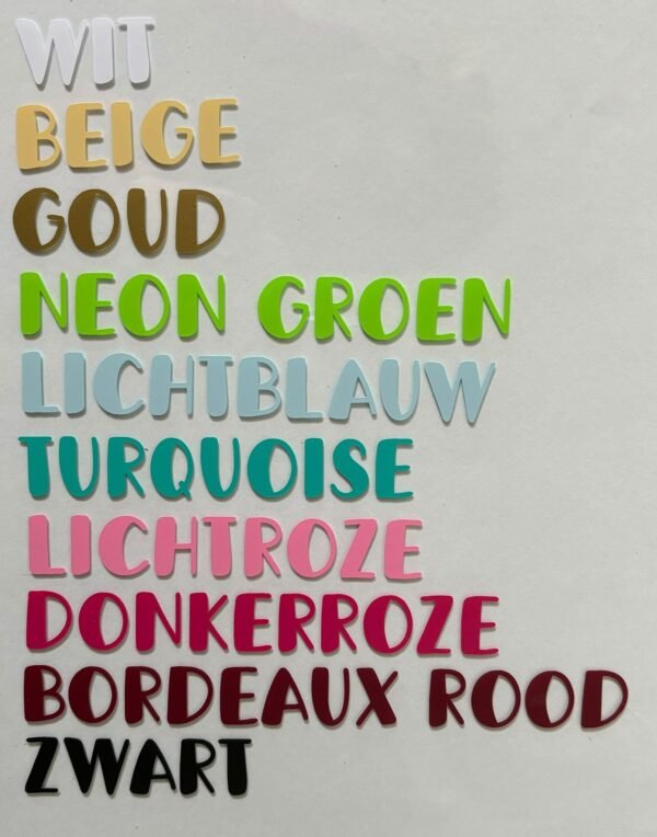 Vinyl kleuren