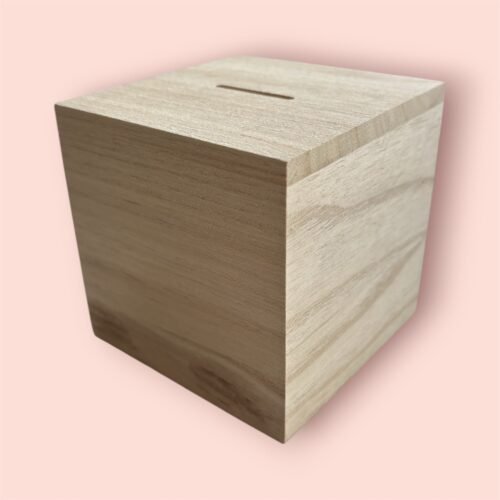 Houten spaarpot